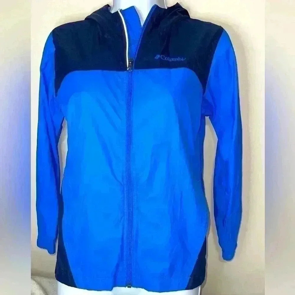 Kids Columbia Blue Raincoat/Windbreaker